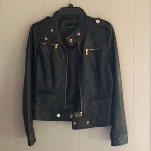 Moda international 100% leather jacket